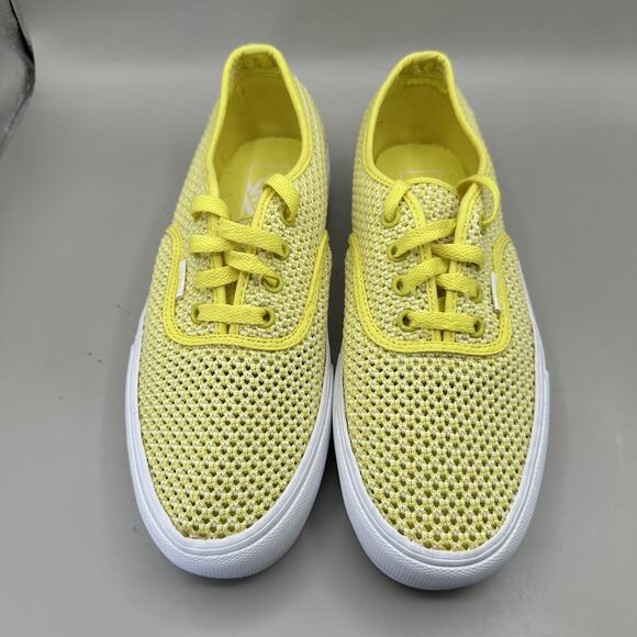 Vans Authentic Platform 2.0 'Summer Mesh Sneakers Yellow Mens 8.5/Women’s 10 US - Picture 3 of 9